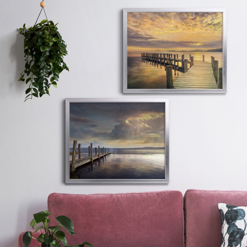 Reproduction de photo sur toile, Toile avec cadre argenté, Pas de tapis