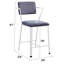 Helmville Upholstered Dining Chair in Grey/White (Set of 2)-1230313110