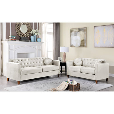 Prady 2 - Piece Velvet Living Room Set