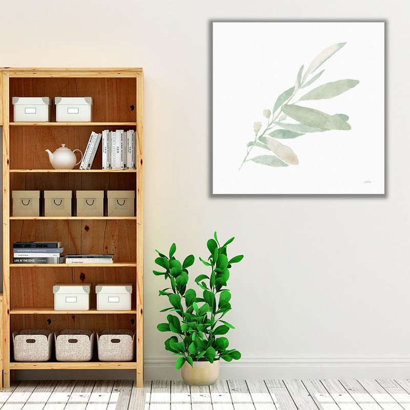 Sage I - reproduction d'art sur toile, H 12 po x l 12 po
