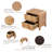 Manish Rustic Farmhouse 2 - Drawer Nightstand with Burl Finish-1907514495