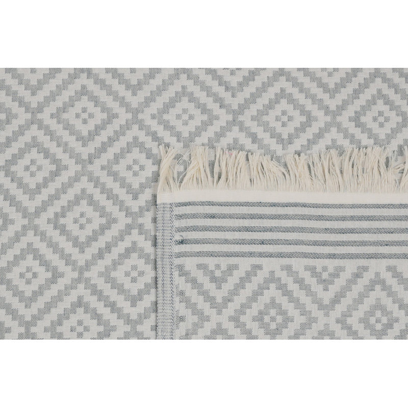 Serviette de plage 100% coton Lawlor, Vert