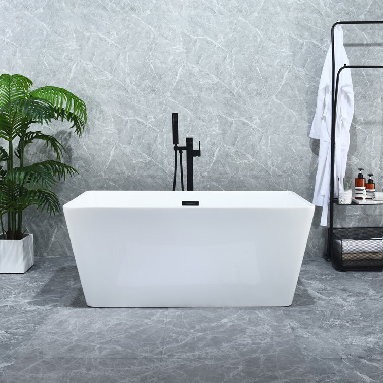 51.2'' x 27.6'' Freestanding Soaking Acrylic Bathtub