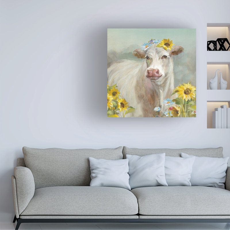 Danhui Nai, «A Cow In A Crown», art sur toile, H 24 po x l 24 po x P 2 po