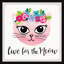 Chevonne «Live for the Meow», art encadré-1219630309