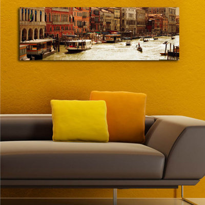 Stunning Decorative Canvas Painting, 11.8 x 35.4 inches | 100% Suede Canvas, 100% Wooden Frame (Thickness: 1.2 inches) | Ideal for Living Room, Office or Bedroom Decor, Elegant Art Piece to Enhance Your Space