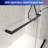 55-61“ W x 76” H North American Frameless Double Sliding Matte Black Shower Door With Adjustable Soft Closing Function 8mm Tempered Glass With Nano Easy Cleaning And Stick Explosion-proof Menbrance