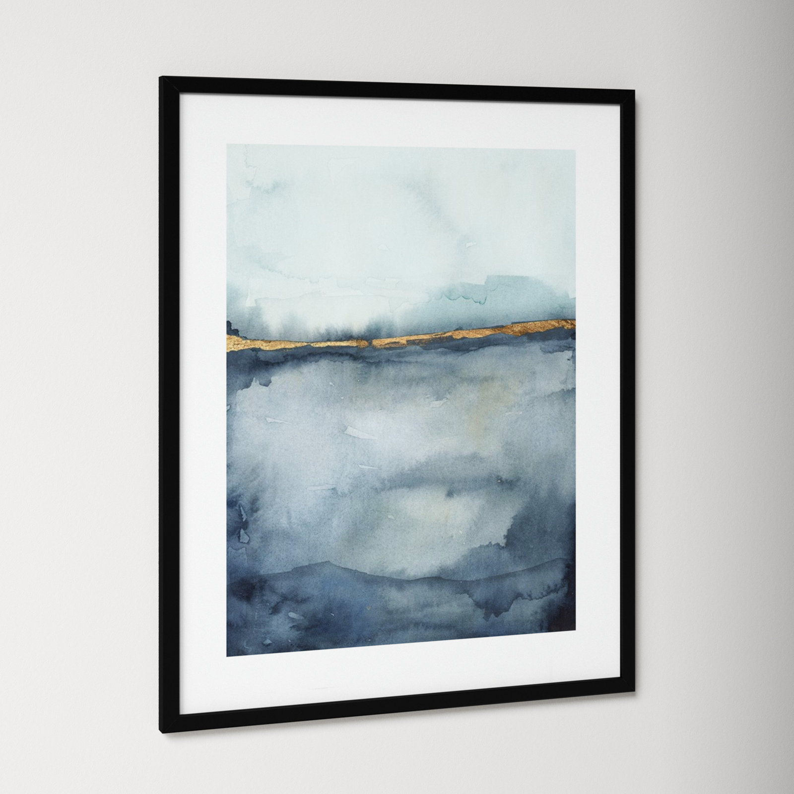 Coastal Horizon II Print by Victoria Borges, 35.12" H x 28.12" W x 0.88" D, White Framed Paper, Black
