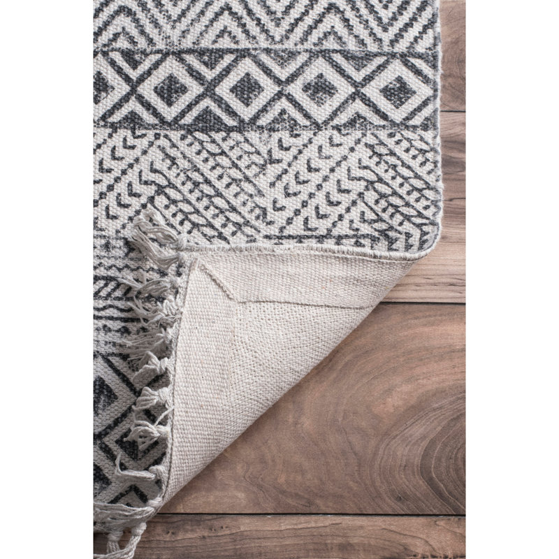 Lillian Cotton Geometric Indoor Rug, Rectangle 3' x 5'