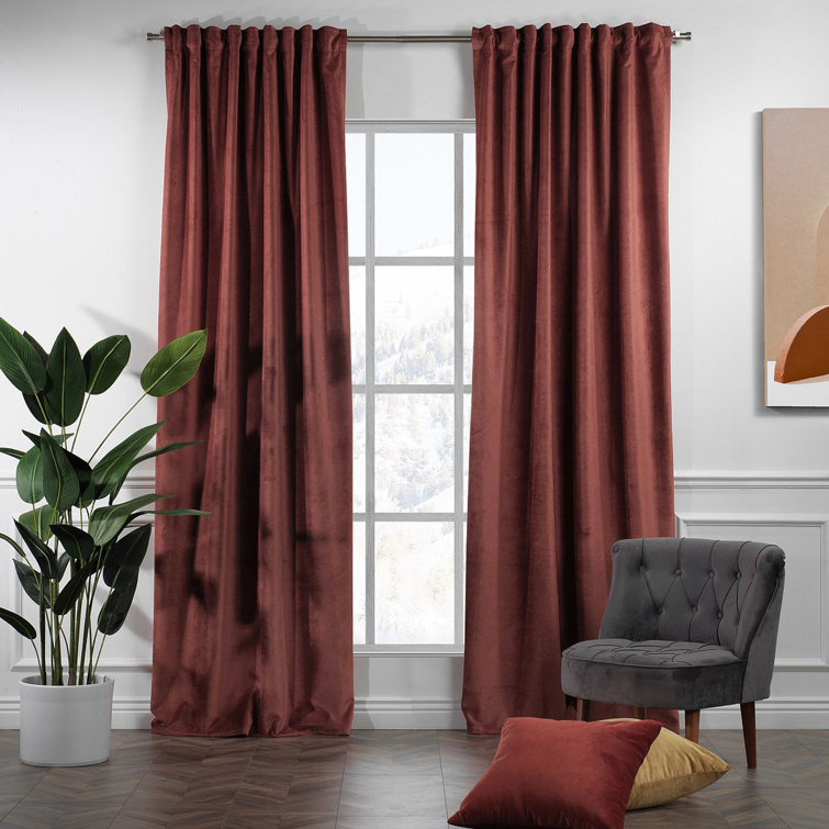 Lined Blackout Matte Velvet Extra Wide & Extra Long Custo Made Single Panel