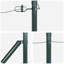 Fence Posts With Spike 13 Pcs Diameter32 Mm Galvanised Steel-2001151218-2001151224