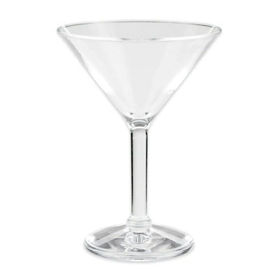 Amanita G.E.T. Verres à martini en plastique résistants et incassables, 6 onces, transparent
