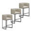 Ensemble de 3 tabourets de bar comptoir en cuir Pu-1456590878