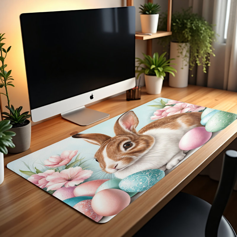 Polyester Desk Pad, 14.4x12.1