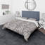 Ensemble de housse de couette à détails stylisés à feuilles designart-35228568