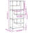 vidaXL Bookcase Shelving Unit Standing Storage Display Rack Engineered Wood-1822709165
