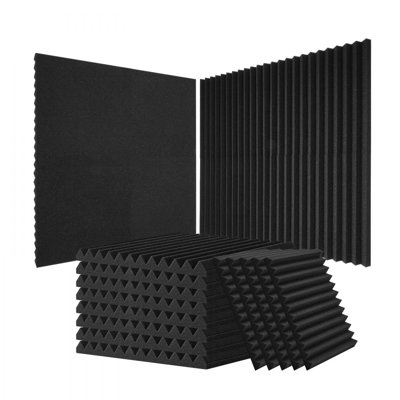 Acoustic Foam Panels 52 Pack 12 x 12 x 1 in for Studio Wall and Ceiling