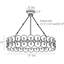 Laura Kirar Rondelle 8 - Light Unique / Statement Drum Chandelier