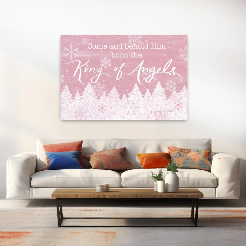 King of Angels 1 Piece Wrapped Canvas Wall Art, 101.6cm H x 152.4cm W