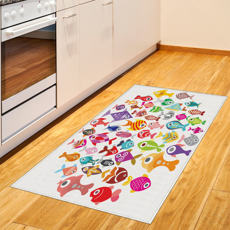 Cartoon High Density Long Fiber Poly Threads Decorative Area Rug Carpet, Rectangle 2'7" x 5'