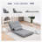 Folding Convertible Flip Chair with Adjustable Backrest, Floor Lazy Sofa