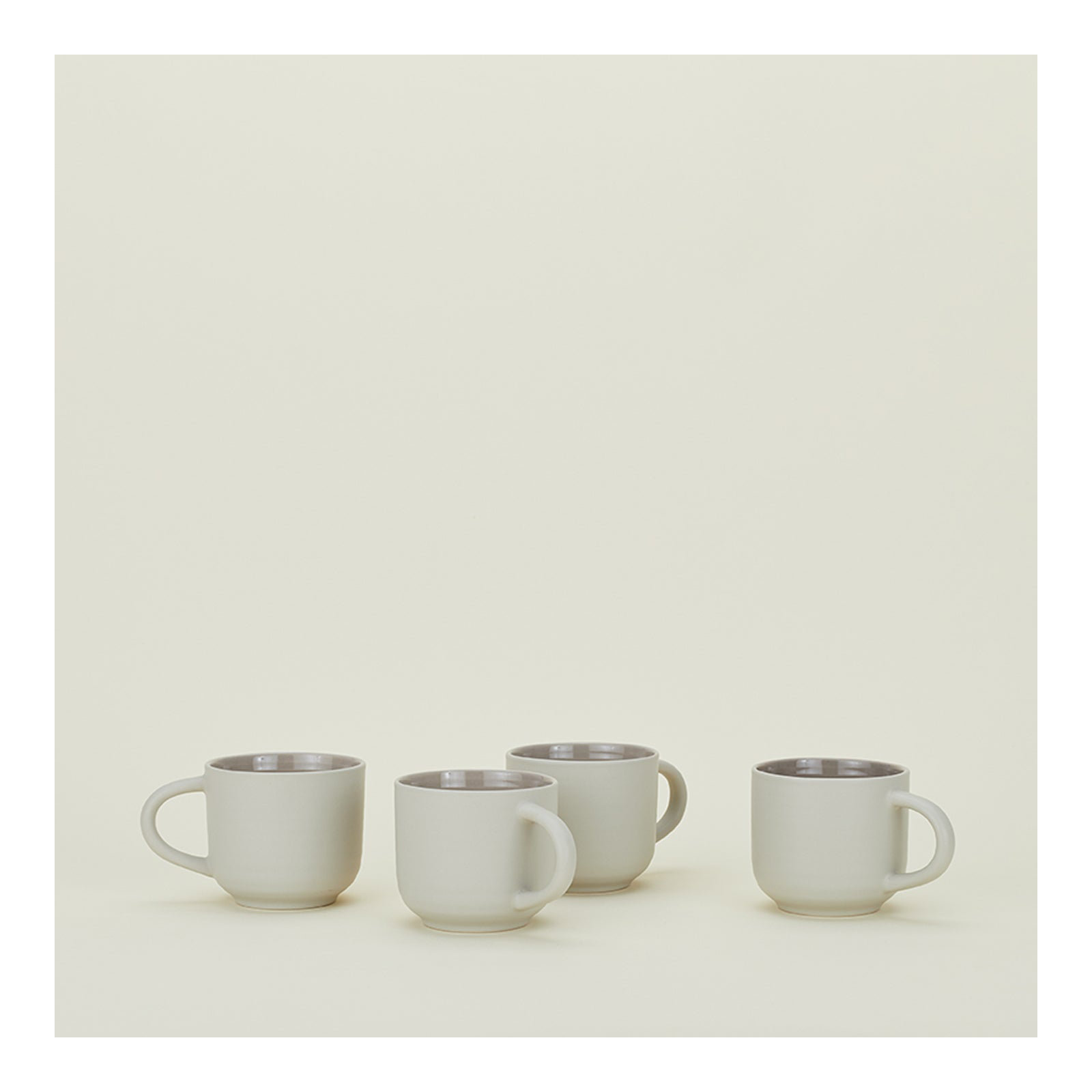 Hirma Stoneware Coffee Mug, Light Gray