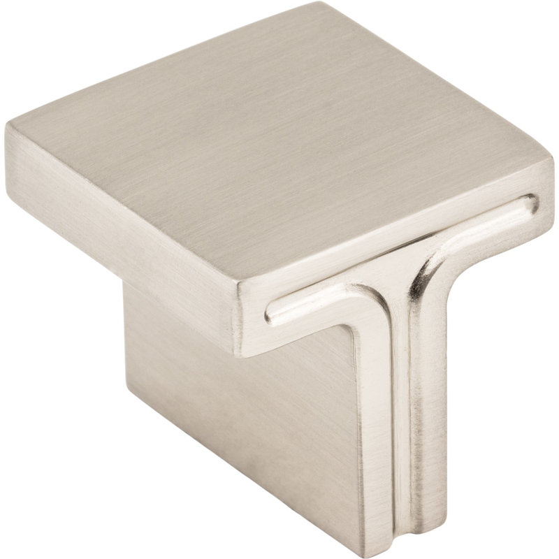 Anwick Square Knob, Satin Nickel