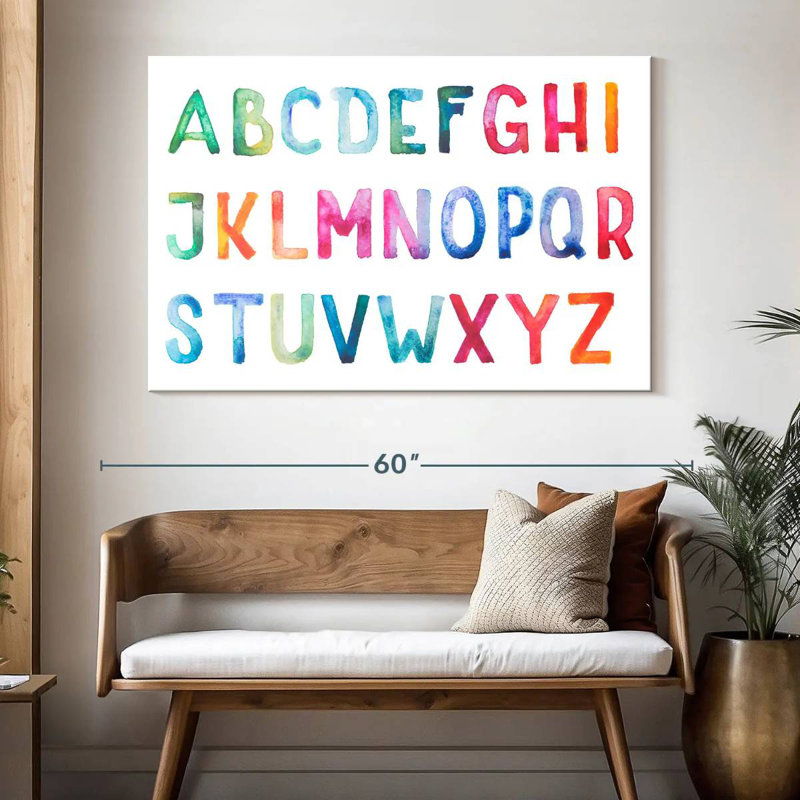 Alphabet, 34" H x 51" W
