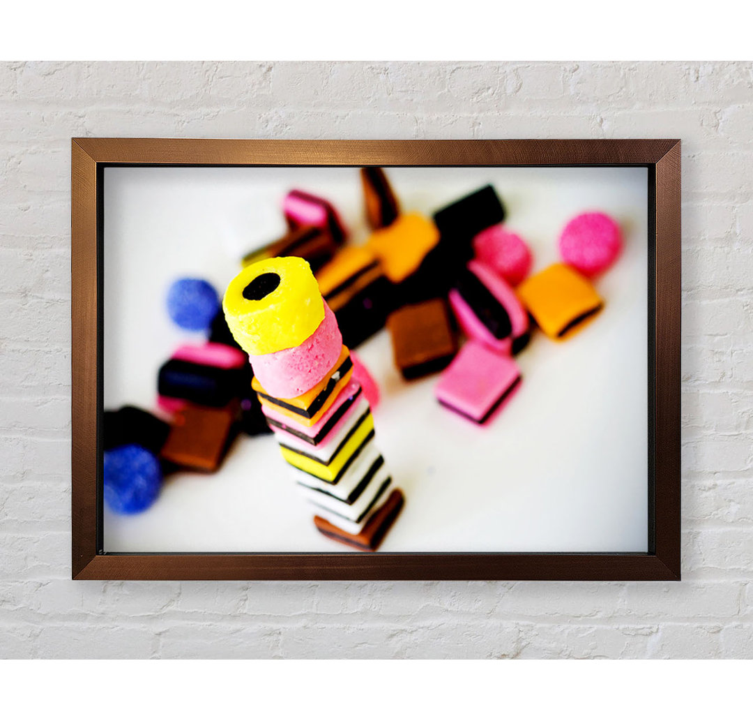 Liquorice Allsorts Stack - Einzelner Bilderrahmen Kunstdrucke