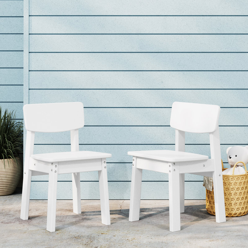 Chaise de salle à manger pour enfants, Blanc