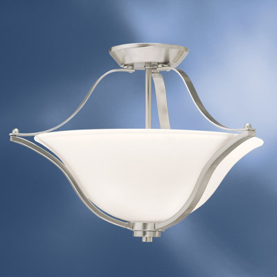 Plafonnier semi-encastré simple en forme de bol 18,75 po Avilla