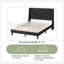 Lit plateforme tapissier en velours