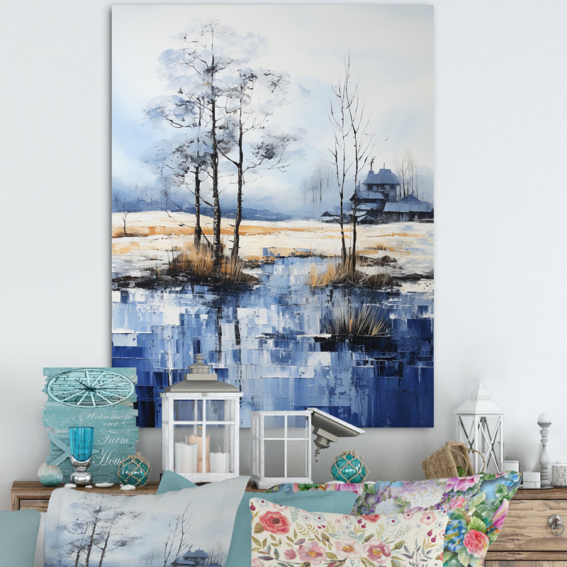 Snow Winters Solitude VI - impression, H 20 po x l 12 po x P 1 po, Toile tendue
