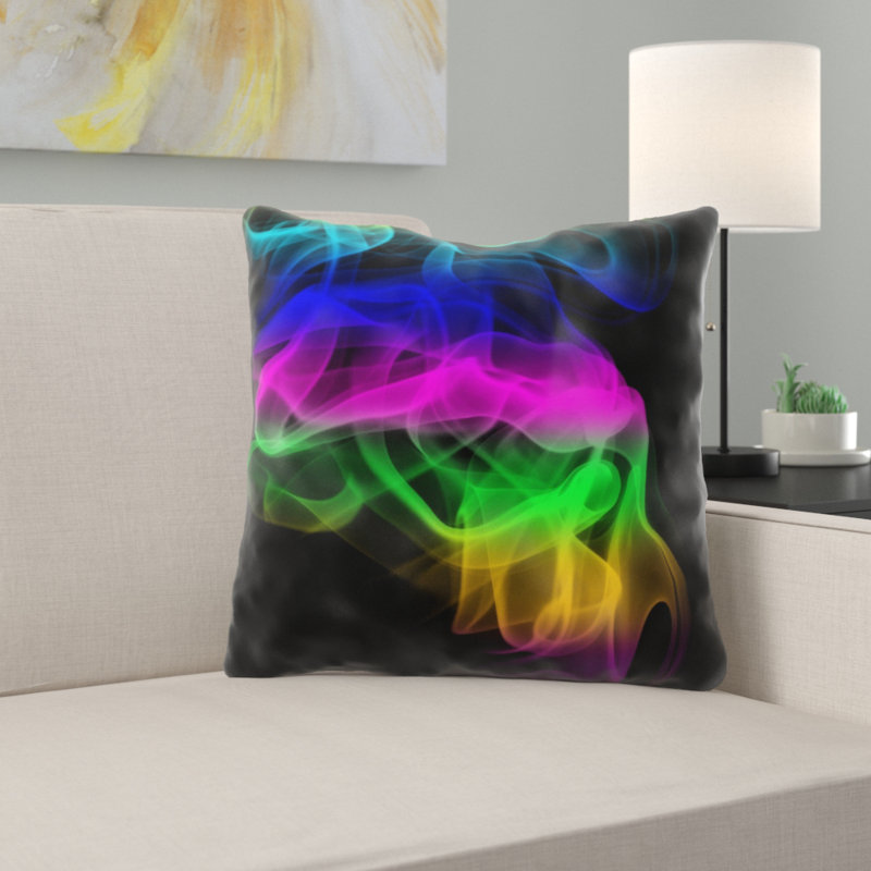 Striped Reversible Throw Pillow, Indoor, Microsuede
