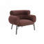 Fauteuil rembourré avec pieds en métal