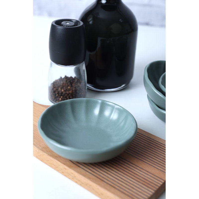 Latitude Run Aravinthan 100% CERAMIC STONEWARE Salad Bowl, Light Green