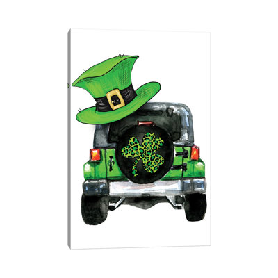 " St. Patrick Day Jeep " by Ephrazy Graphics Painting Print