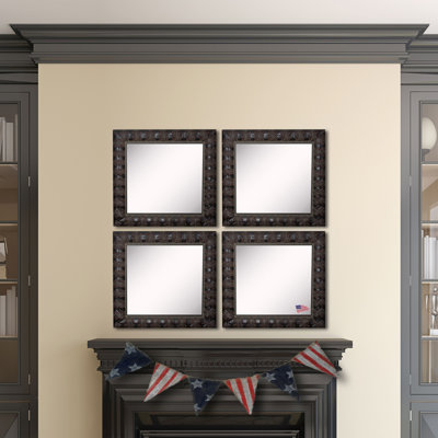 Derrik Solid Wood Flat Wall Mirror