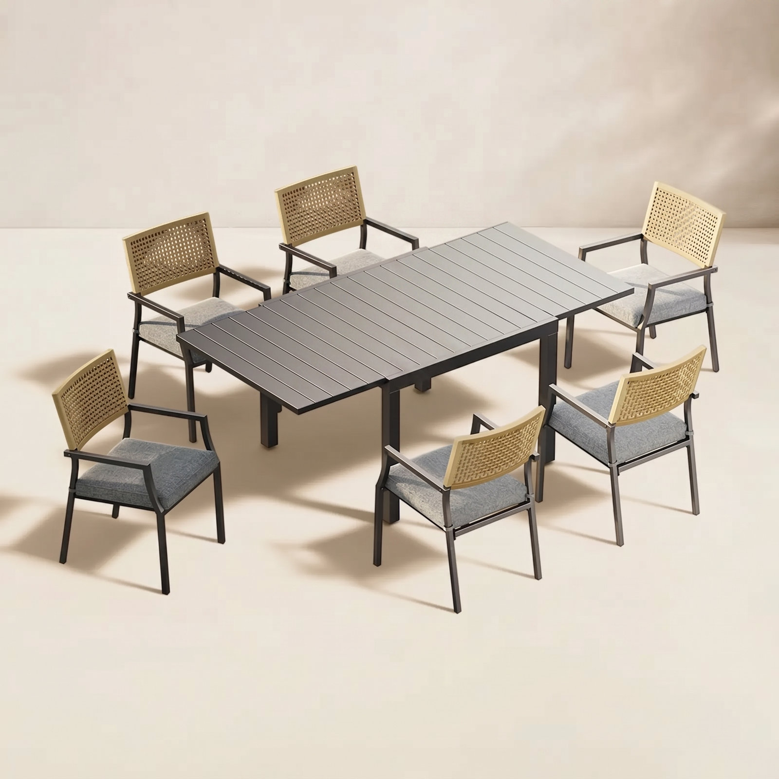 Aiden 79" Patio Dining Set