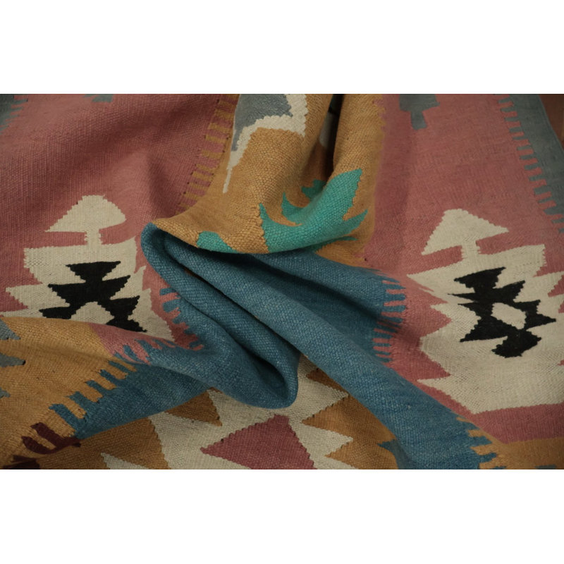 Tapis turc géométrique Kilim 4 x 7