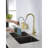 Single Handle Stainlesaucet With Pull Down Sprayer-117581145