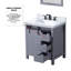 Ensemble de meuble-lavabo avec robinet et robinet de 28 po Miroir