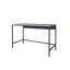 Bimossa Viya 120cm Wide Home Office Desk, Stylish Wooden Study Table with Metal Legs, Home Workstation, Computer Table & Writing Desk, Ideal for Remote Working & Modern Interiors-119014340