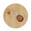 Table de salle à manger circulaire, table ronde minimaliste moderne, table de salle à manger en grain de bois naturel-731100593