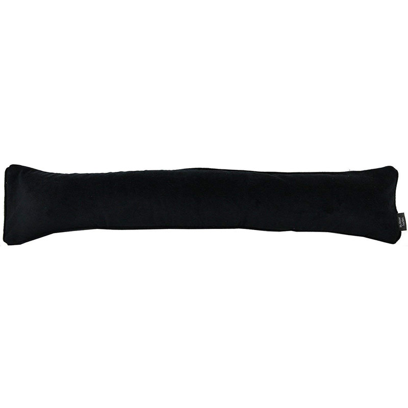 Farreli Fabric Draught Excluder, Black