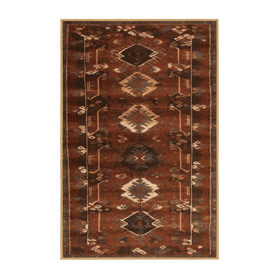 Machine Washable Turkish Brown Area Rug