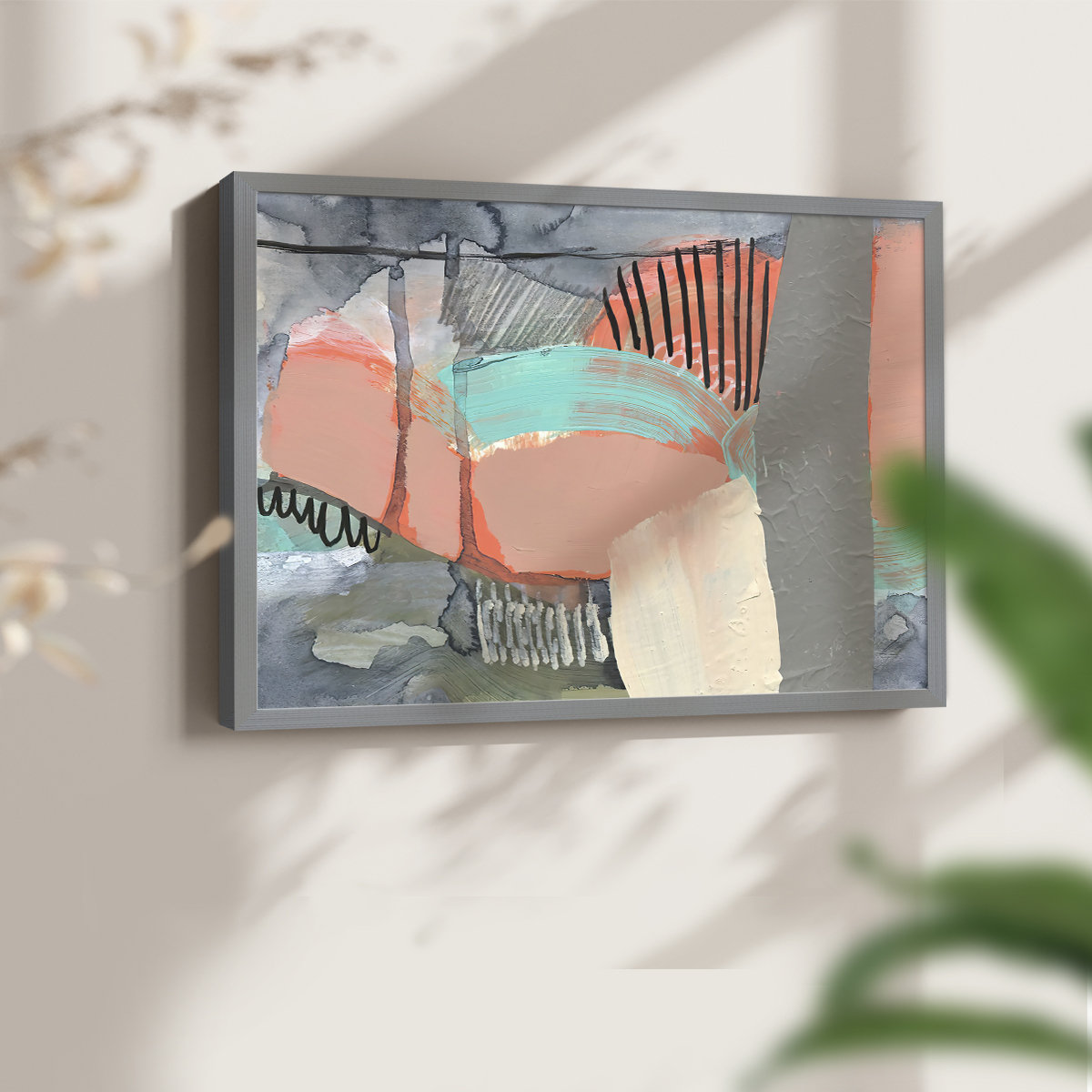 Wrought Studio™ Over, Under & Through III -Framed Print - Restickable ...