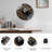 Raven Wall Clock Decor Art - 24‘’ Modern Glass Wall Clock