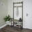 Versatile Industrial Coat Rack Shoe Bench - Rustic Entryway Hall Tree With Adjustable Hooks And Shoe Storage - Functional Design-2074211901