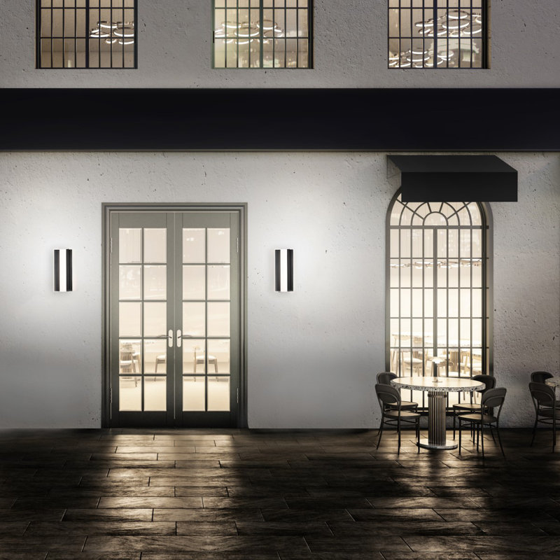 Enigma - Light LED Outdoor Wall Light, 27" H x 3.875" W x 9.625" D, 22.5W